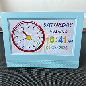 Kids blue digital alarm clock. Make wake up time fun with this alarm clock!